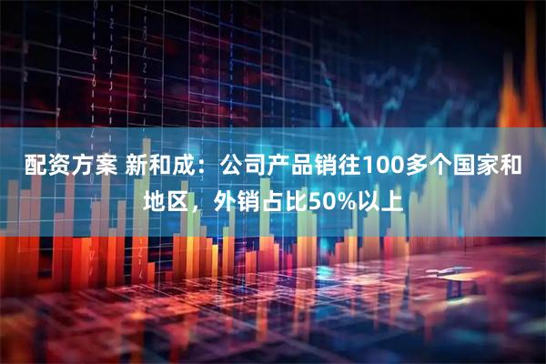 配资方案 新和成：公司产品销往100多个国家和地区，外销占比50%以上